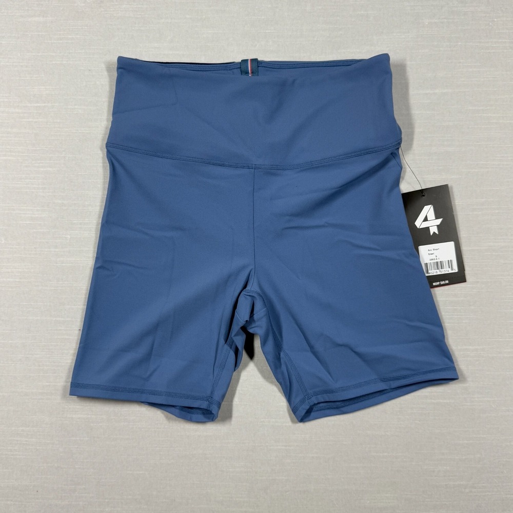 Fourlaps Shorts Womens Small Blue Arc Short Athletic Soft UPF Wicking Athletic